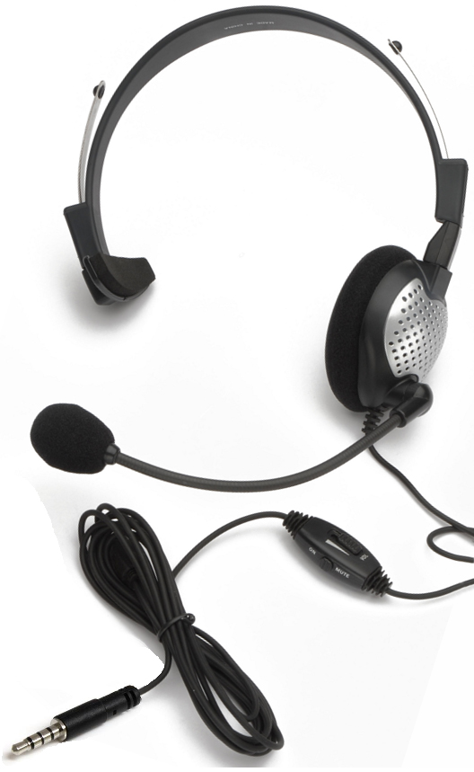 NC-181M On-Ear Mono (Monaural) Headset - Andrea Communications