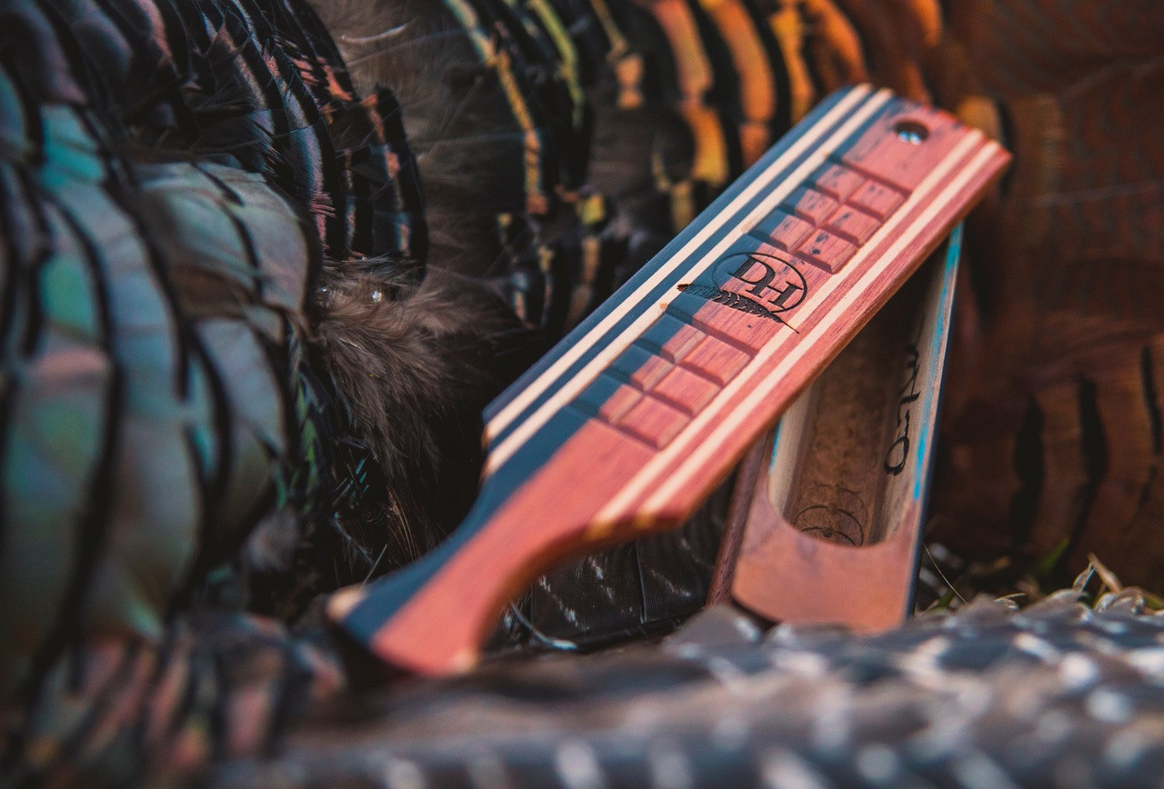 Checkered Short Box Ebony & Walnut David Halloran Turkey Calls