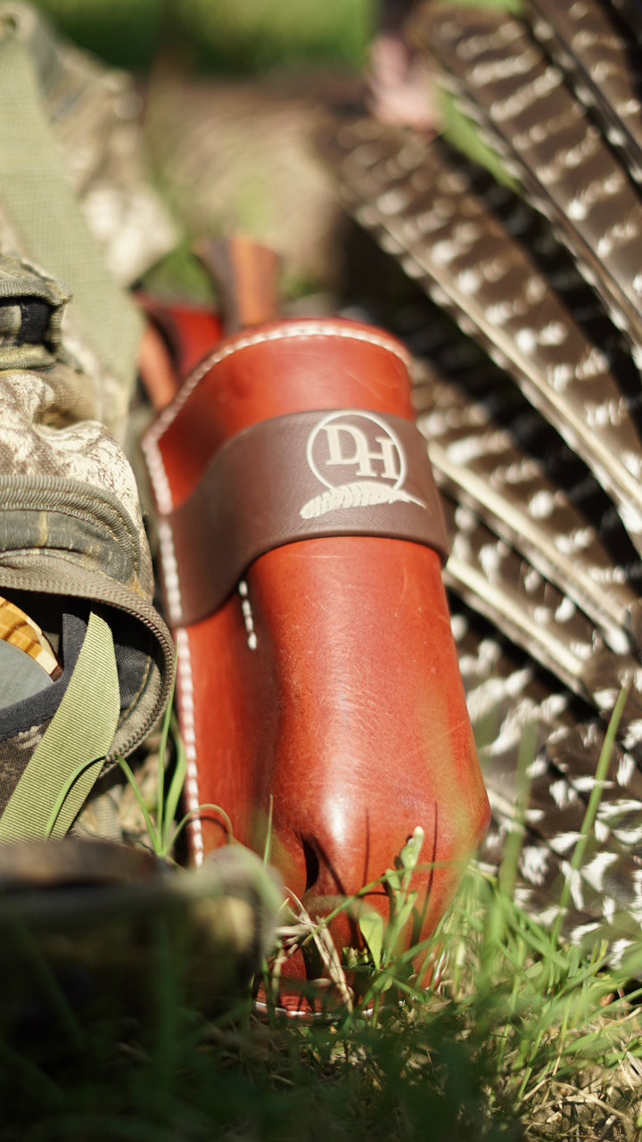 Checkered Short Box Call Holster David Halloran Turkey Calls