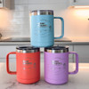Insulated Mug with Powder Coated Finish - 15oz