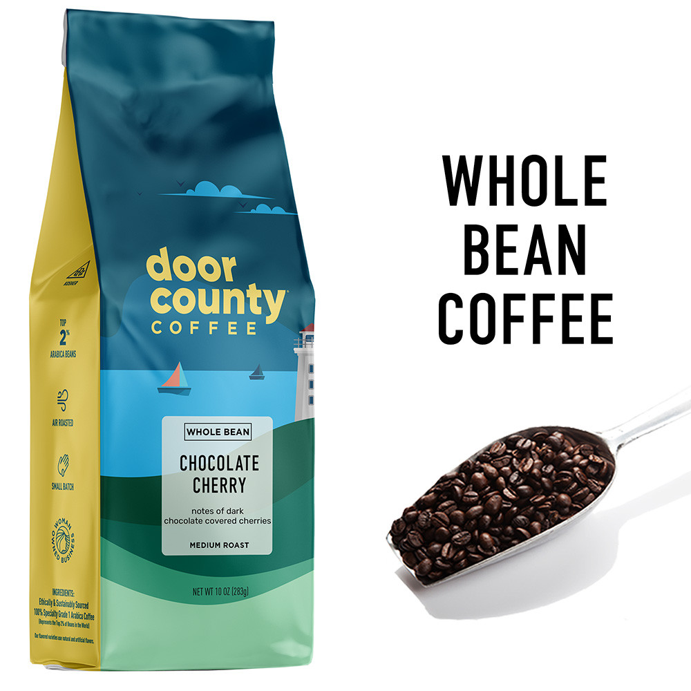 Chocolate Cherry 10oz. Wholebean | Door County Coffee