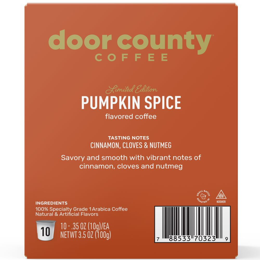 Pumpkin Spice Coffee Single Serve Cups - 10 cups