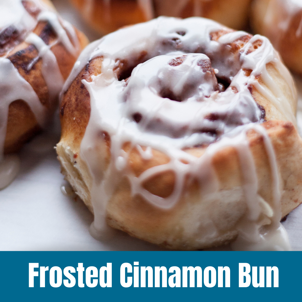 Frosted Cinnamon Buns 10oz. Wholebean | Door County Coffee Frosted Cinnamon Buns 10oz. Wholebean | Door County Coffee