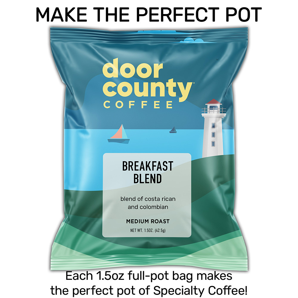 Breakfast Blend Coffee Full-Pot Bags, 6 Pack