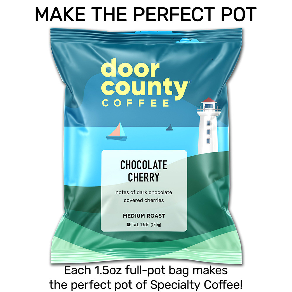 Chocolate Cherry Coffee Full-Pot Bags, 6 Pack