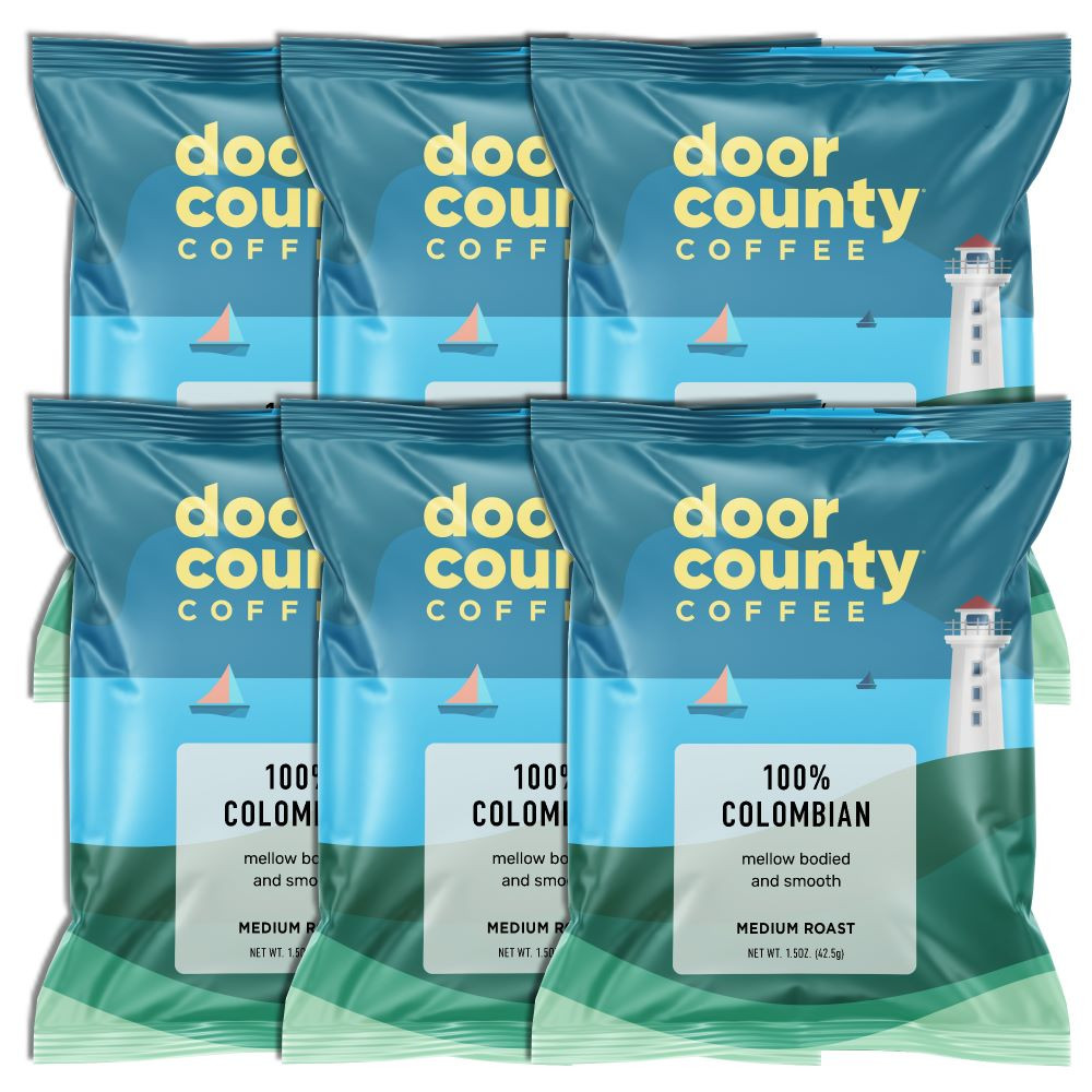 Colombian Coffee Full-Pot Bags, 6 Pack | Door County Coffee