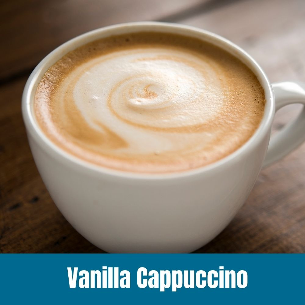Vanilla Cappuccino Coffee Full-Pot Bags | Door County Coffee