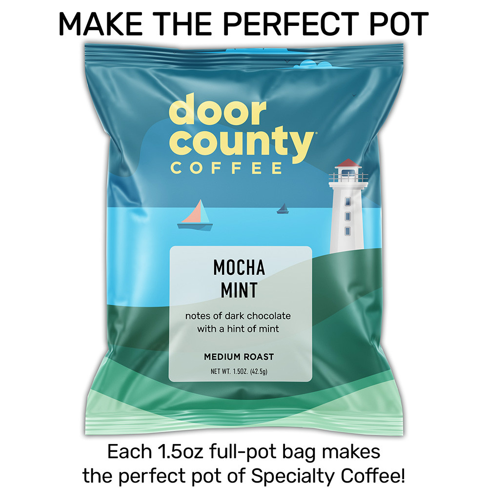 Mocha Mint Coffee Full-Pot Bags | Door County Coffee