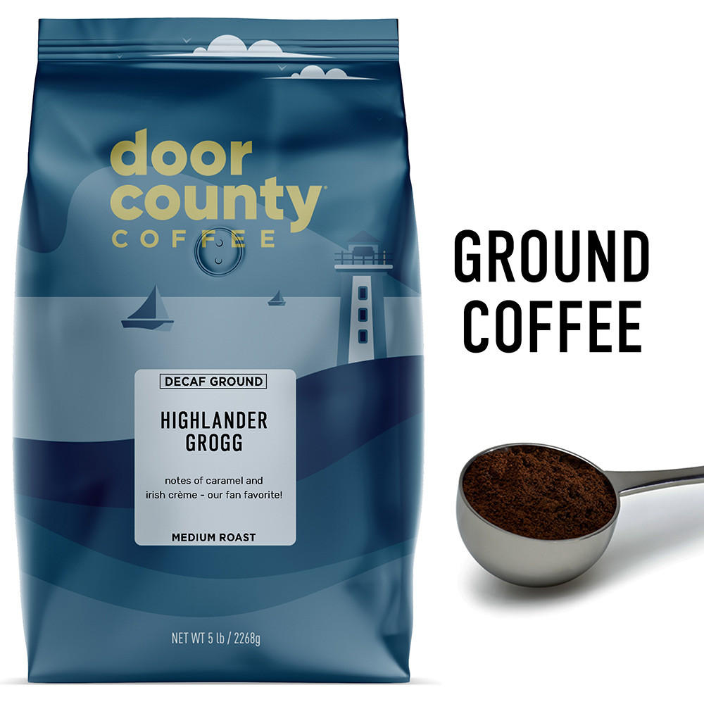 DECAF Highlander Grogg 5lb. Ground - Door County Coffee