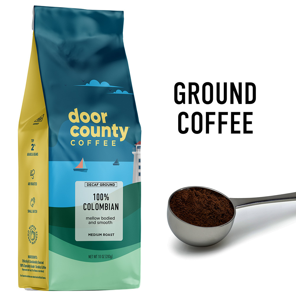 Colombian Decaf Coffee 10oz. Ground | Door County Coffee