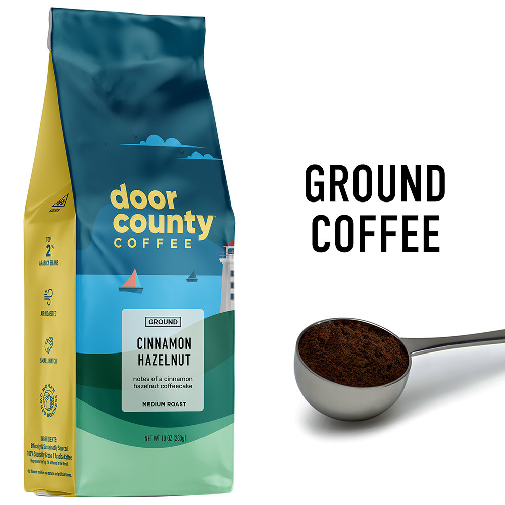 Cinnamon Hazelnut Coffee 10oz. Ground | Door County Coffee