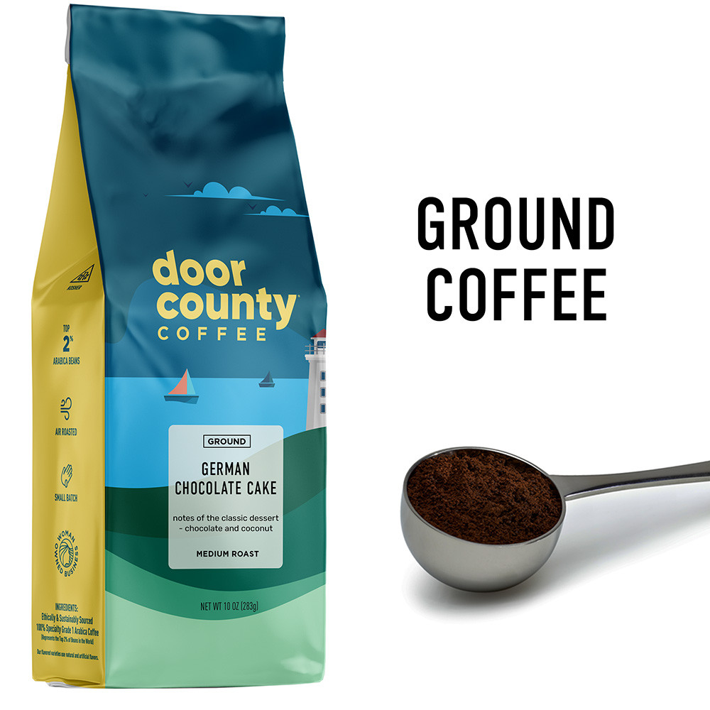 German Chocolate Cake Coffee 10oz. Ground | Door County Coffee