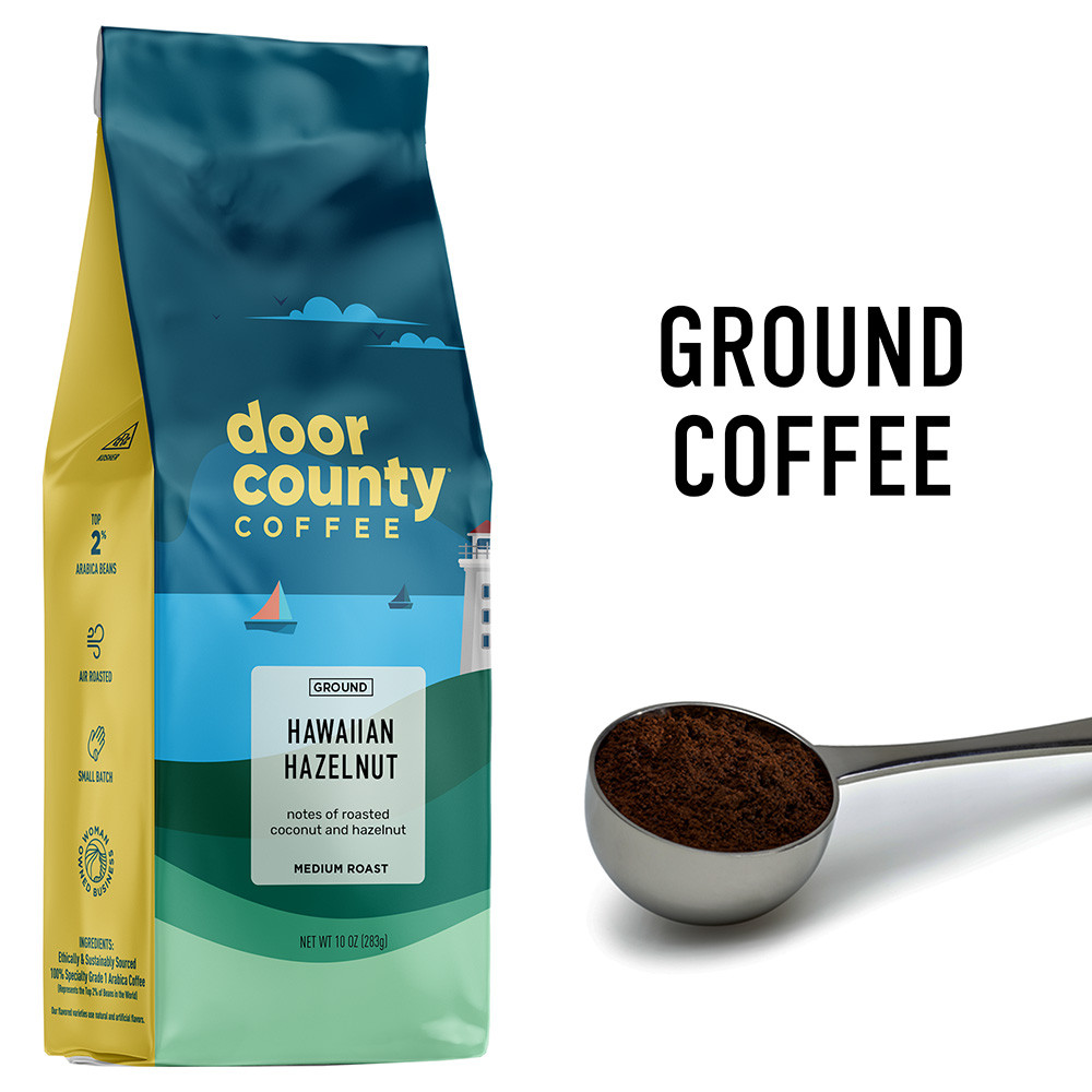 Hawaiian Hazelnut 10oz. Ground | Door County Coffee