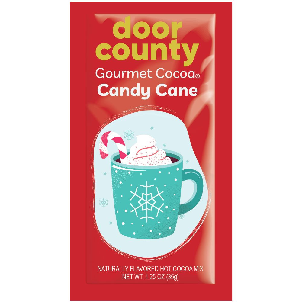 Door County Candy Cane Gourmet Hot Cocoa - One Mug Packet