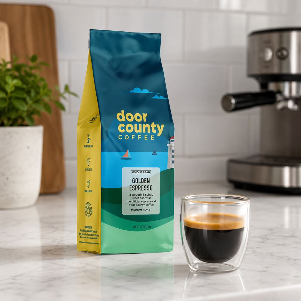 Golden Espresso 10oz Wholebean - Door County Coffee