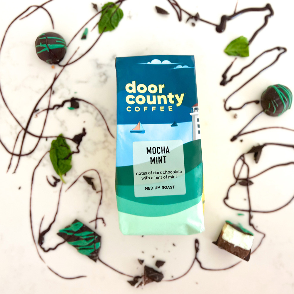 Mocha Mint Coffee 10 oz Ground | Door County Coffee