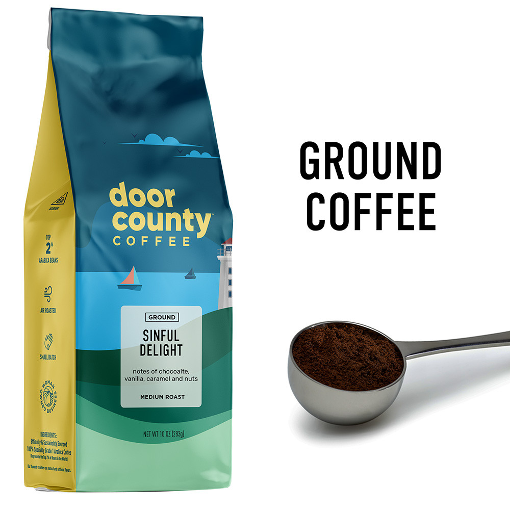 Sinful Delight Coffee 10oz. Ground | Door County Coffee