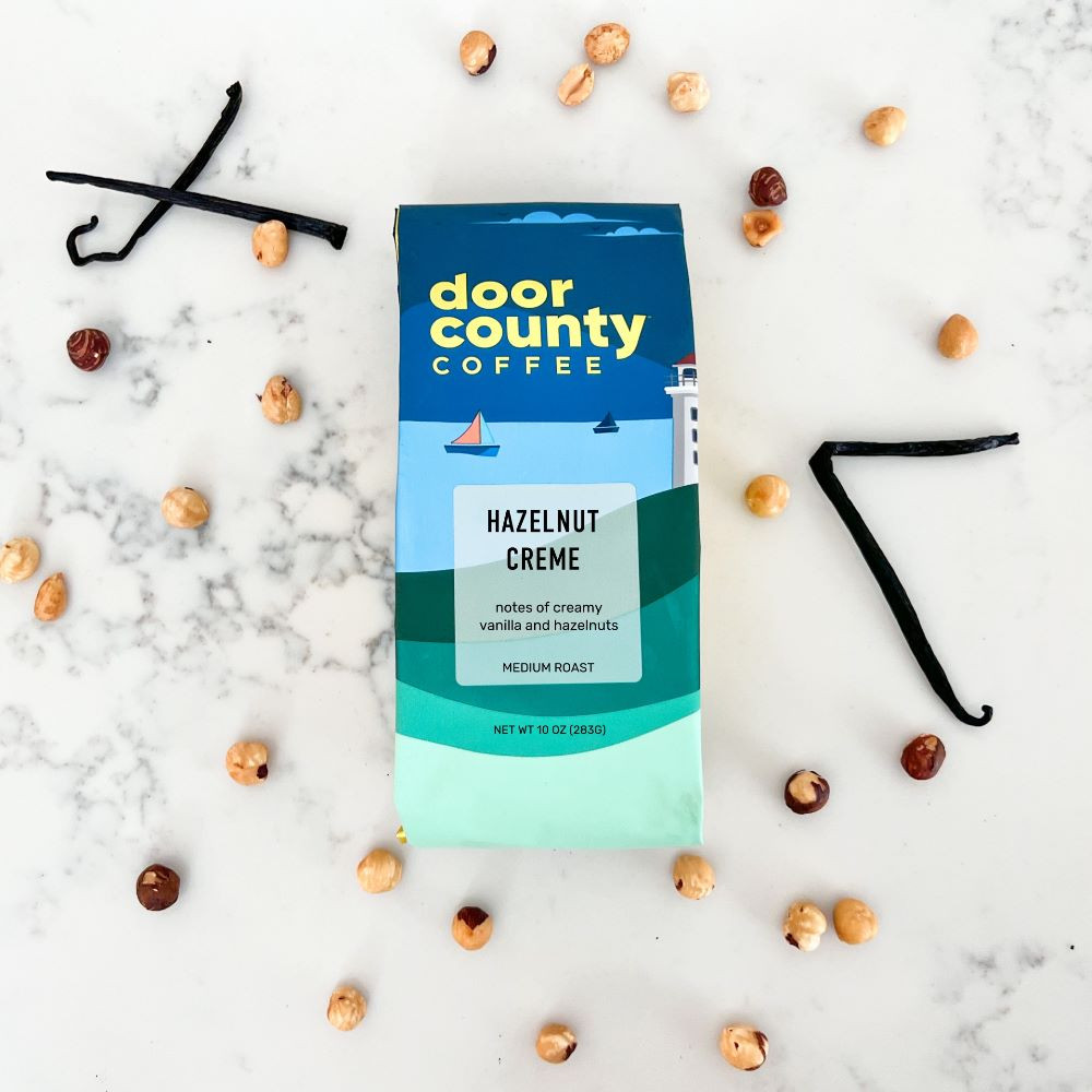 Hazelnut Creme 10oz. Wholebean | Door County Coffee