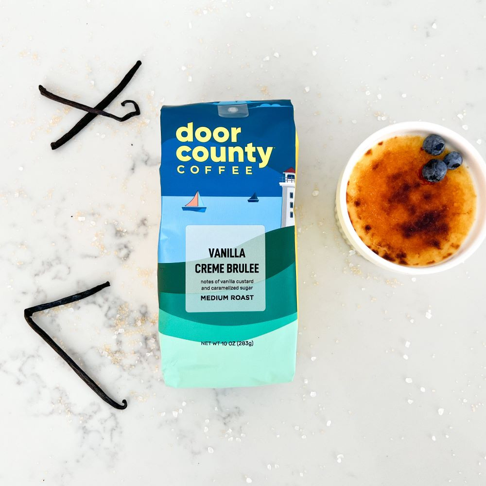 Vanilla Creme Brulee 10oz. Wholebean | Door County Coffee