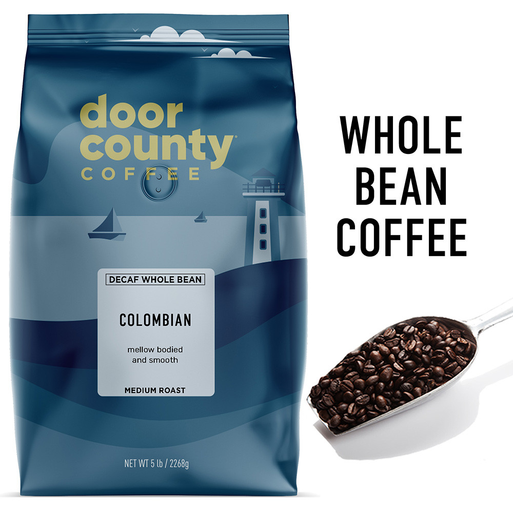 DECAF Colombian Coffee 5lb. Wholebean | Door County Coffee