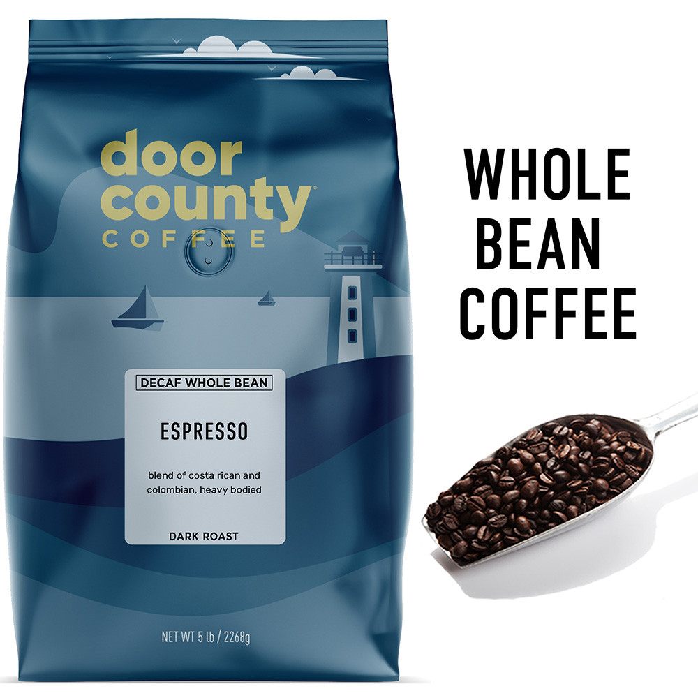 Espresso Decaf 5lb. Wholebean | Door County Coffee