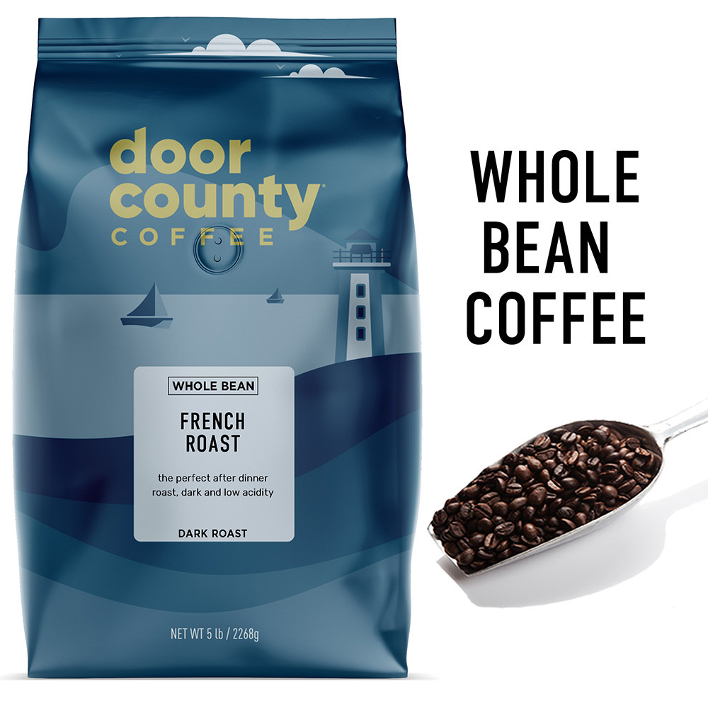 French Roast Coffee 5 lb. Wholebean | Door County Coffee