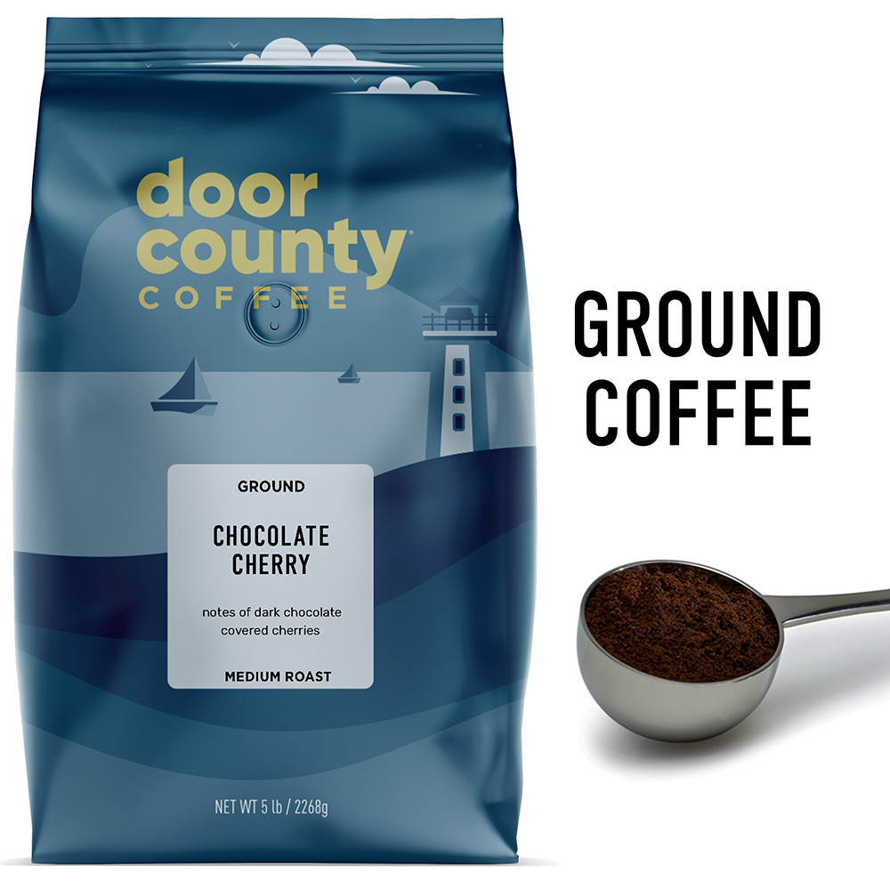 Chocolate Cherry Coffee 5lb. Ground | Door County Coffee