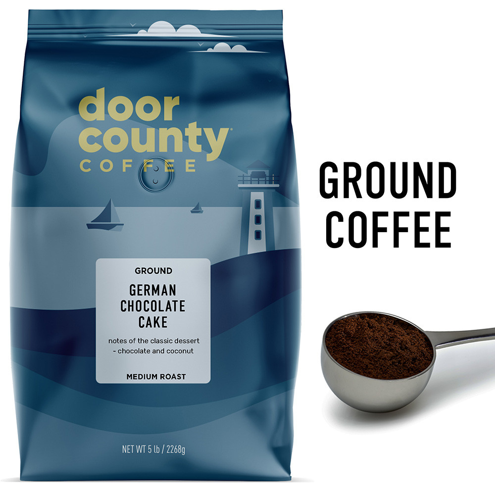 German Chocolate Cake Coffee 5lb. Ground | Door County Coffee