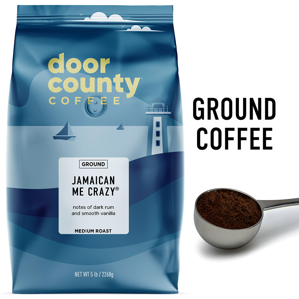 コーヒー Lishou Coffee 5CANS freesf Jamaican Me Crazy Coffee 5lb. Ground | Door County Coffee
