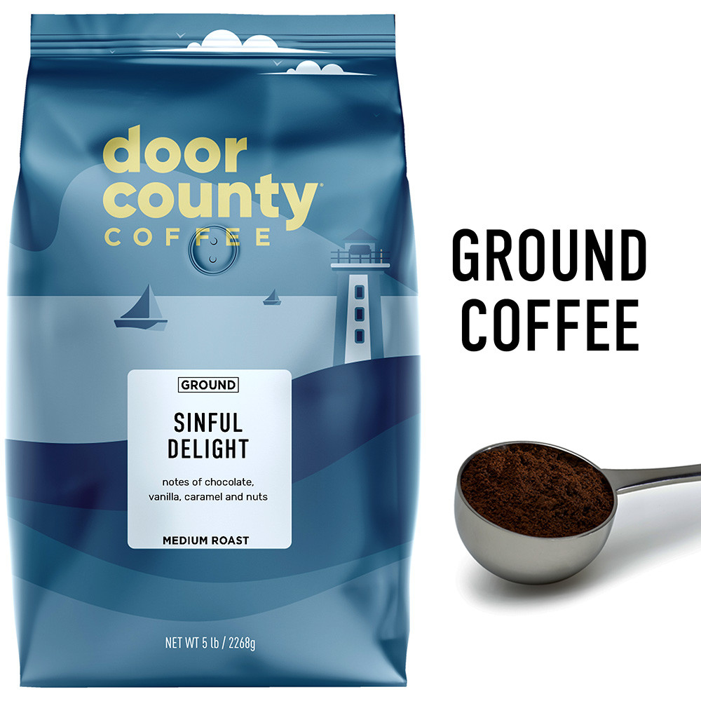Sinful Delight Coffee 5lb. Ground | Door County Coffee