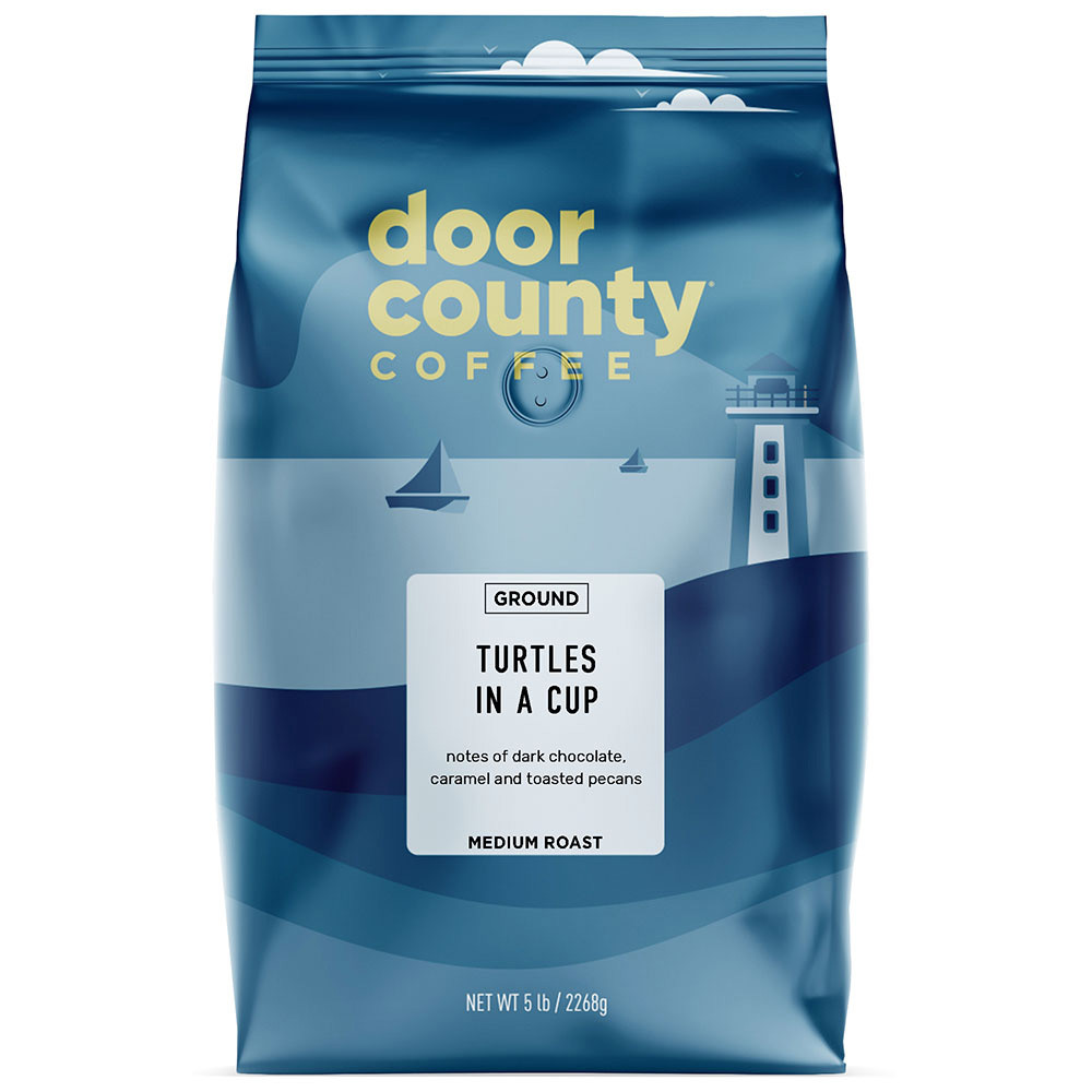 【kamome】トフィーナッツラテ　L＆ディープチョコレートL Turtles in a Cup 5lb. Ground | Door County Coffee