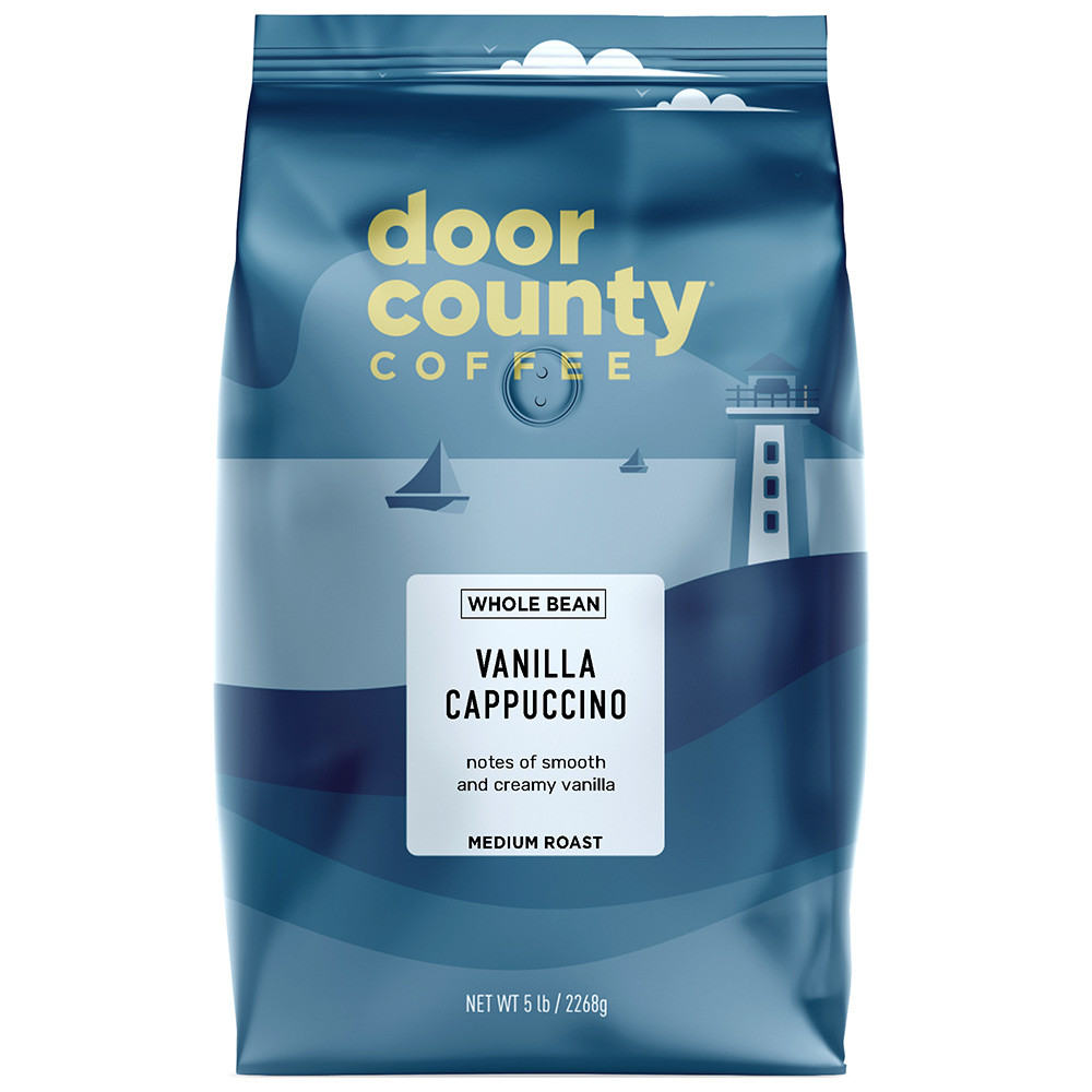 Vanilla Cappuccino 5lb. Wholebean | Door County Coffee