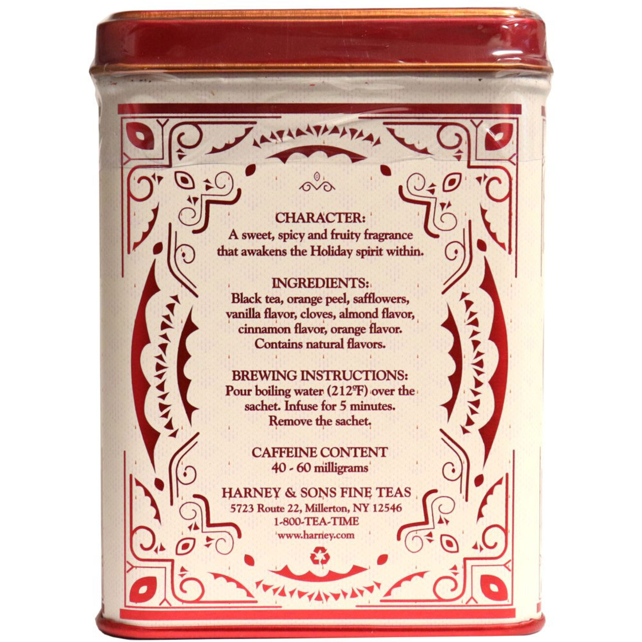 Hot Cinnamon Spice Tea  20 Sachets - Harney & Sons Fine Teas