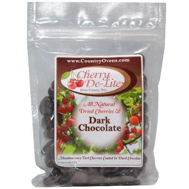 Cherry De-Lite Dark Chocolate Cherries | Door County Coffee
