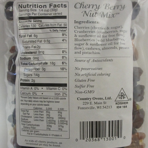 Cherry Delite Cherry Berry Nut Mix Door County Coffee & Tea Co.
