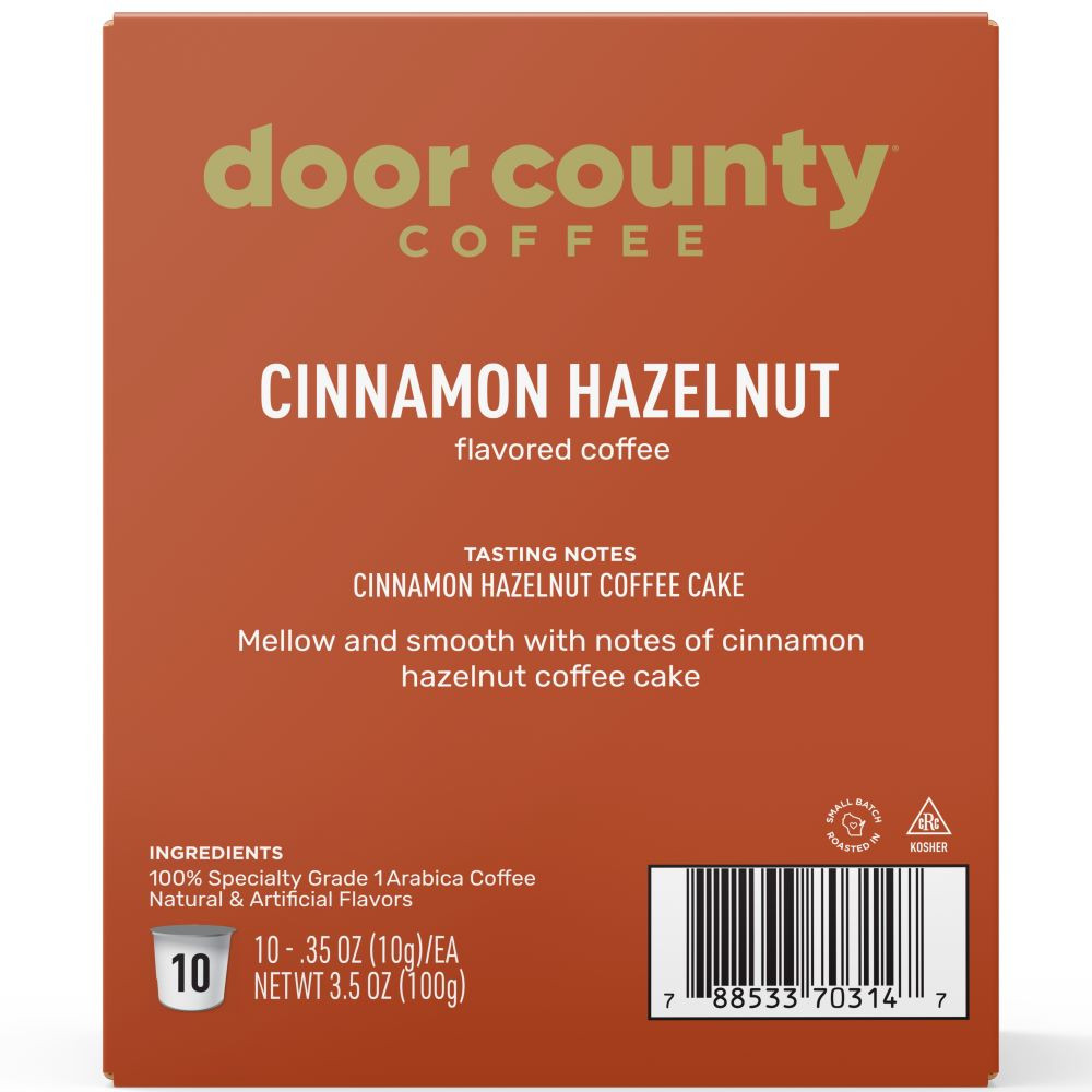 Cinnamon Hazelnut Single Serve Cups | Door County Coffee