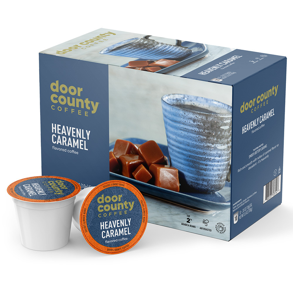 Heavenly Caramel Single Serve Cups | Door County Coffee Heavenly Caramel Single Serve Cups | Door County Coffee