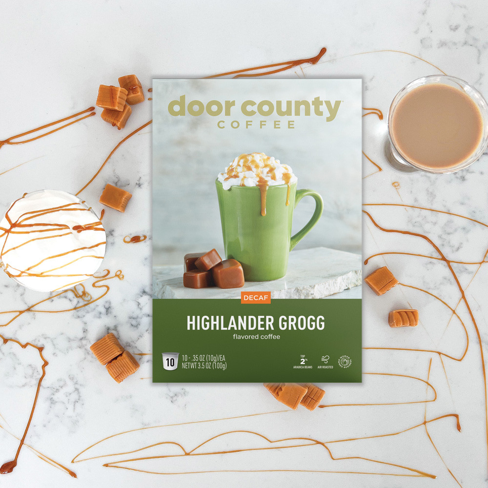 Highlander Grogg Decaf Single Serve Cups | Door County Coffee