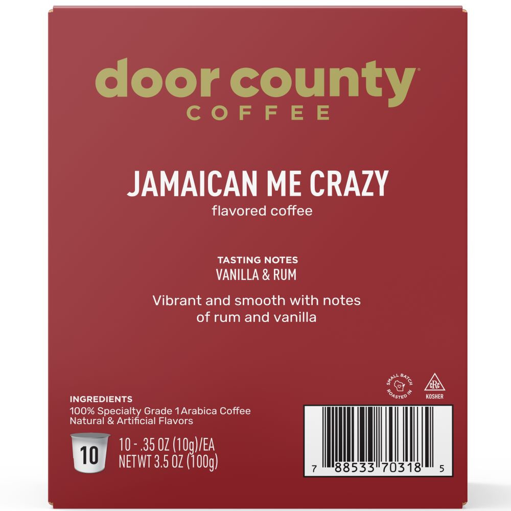 Jamaican Me Crazy Single Serve Cups | Door County Coffee