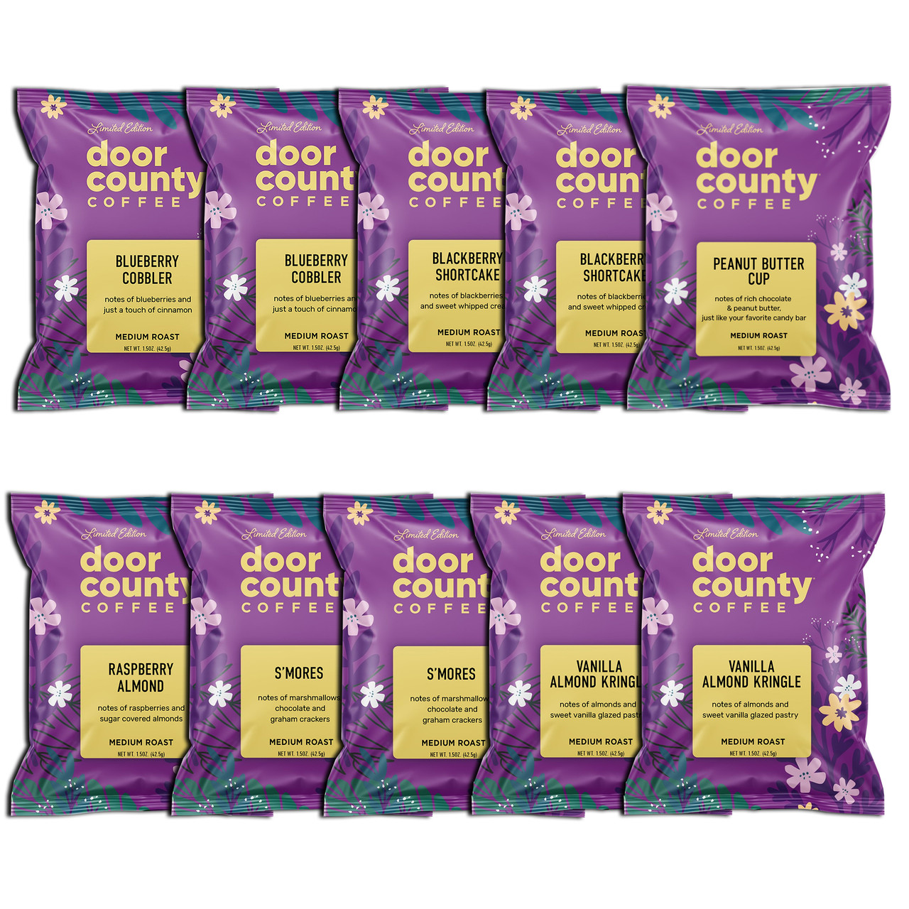 Door County Coffee Spring/Summer Sampler Pack