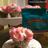 Door County Caramel Cupcakes with Raspberry Almond Butter Cream