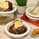 Chocolate Coconut Caramel Rice Pudding