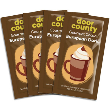 Door County European Dark Chocolate Gourmet Hot Cocoa - 4 pack