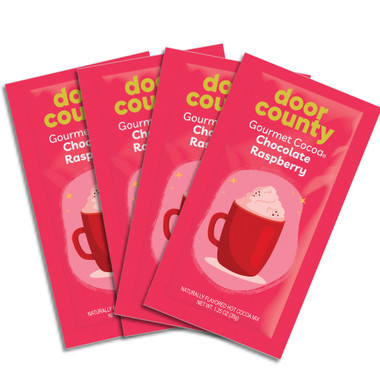 Chocolate Raspberry Gourmet Hot Cocoa Packets, 4 Pack