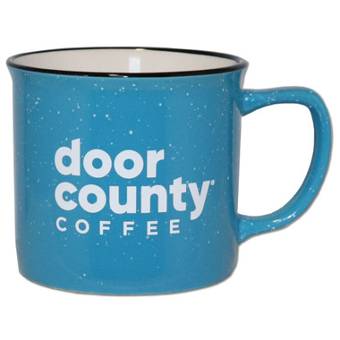 Door County Coffee Blue Campfire Mug