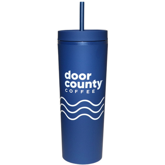 Door County Coffee Cold Brew Tumbler - Navy