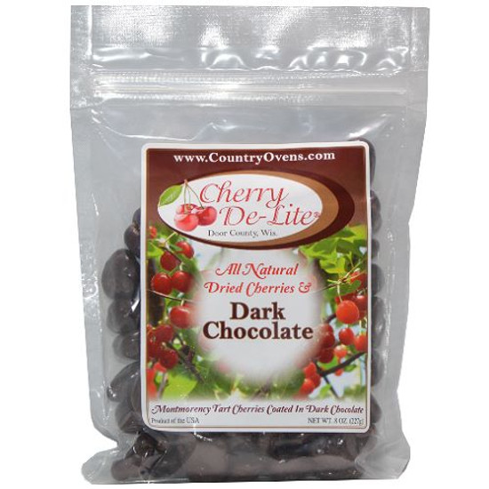 Dark Chocolate Covered Dried Door County Cherries