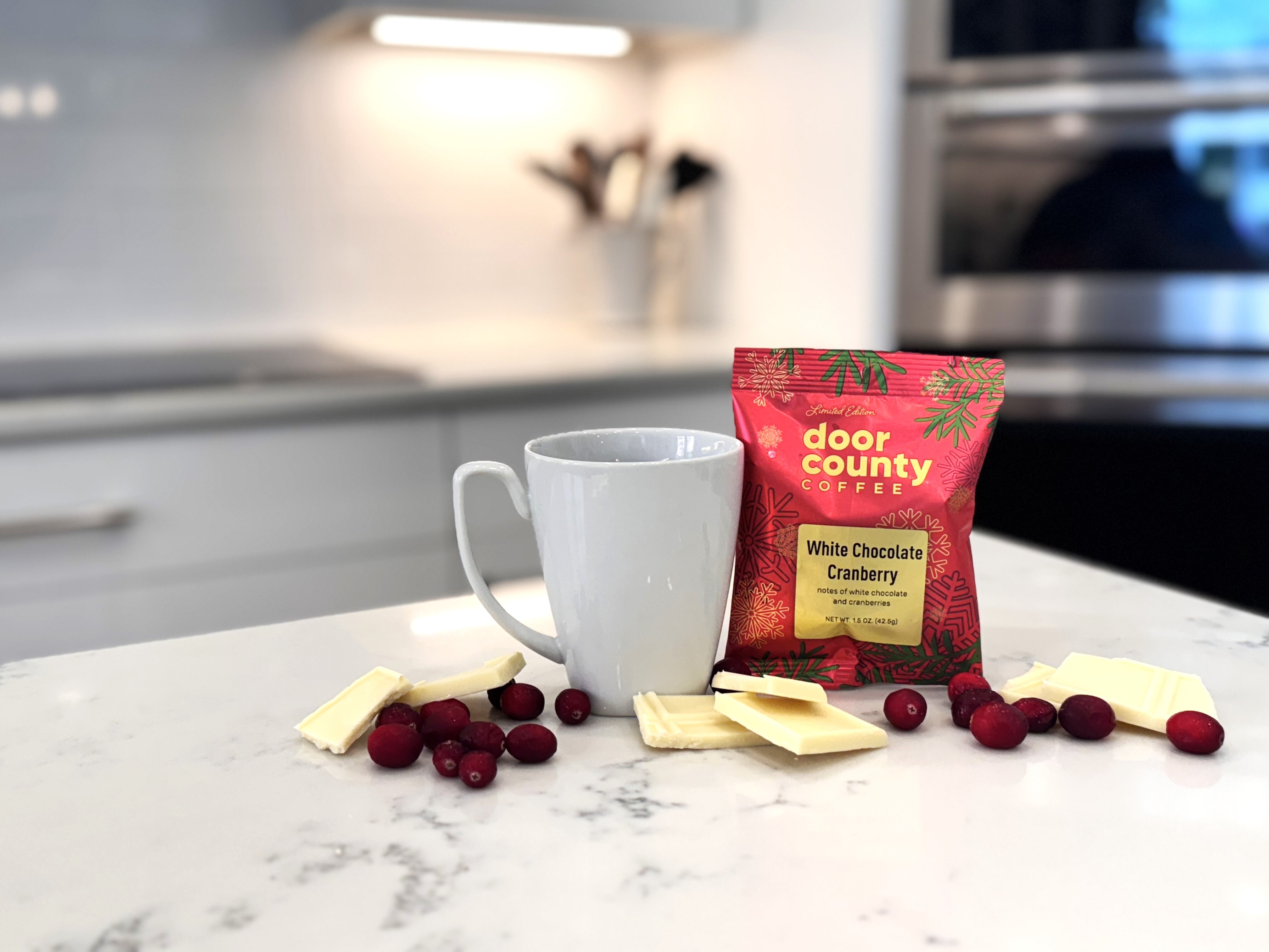 This coffee is the perfect combination of creamy white chocolate and sweet, tangy cranberries, giving you a sweet, decadent sip every single time.