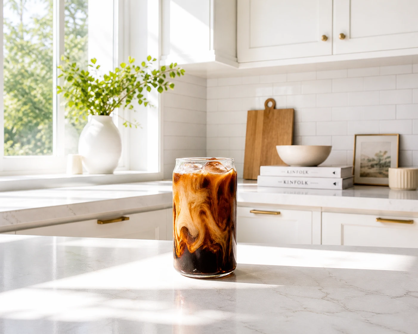Cold Brew Coffee in a Bag on the Counter