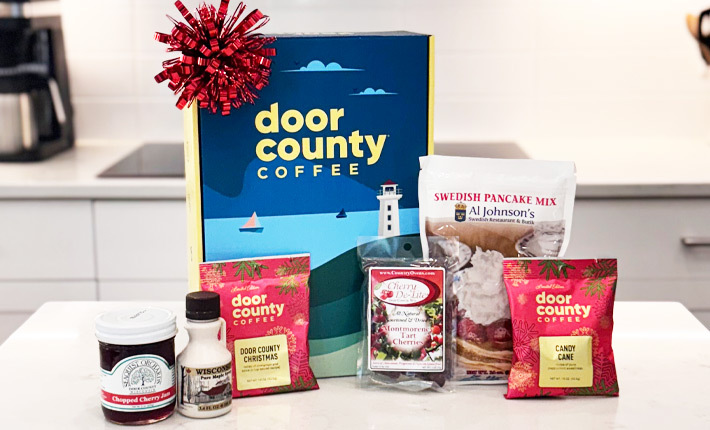 three bags of holiday inspired coffee flavours